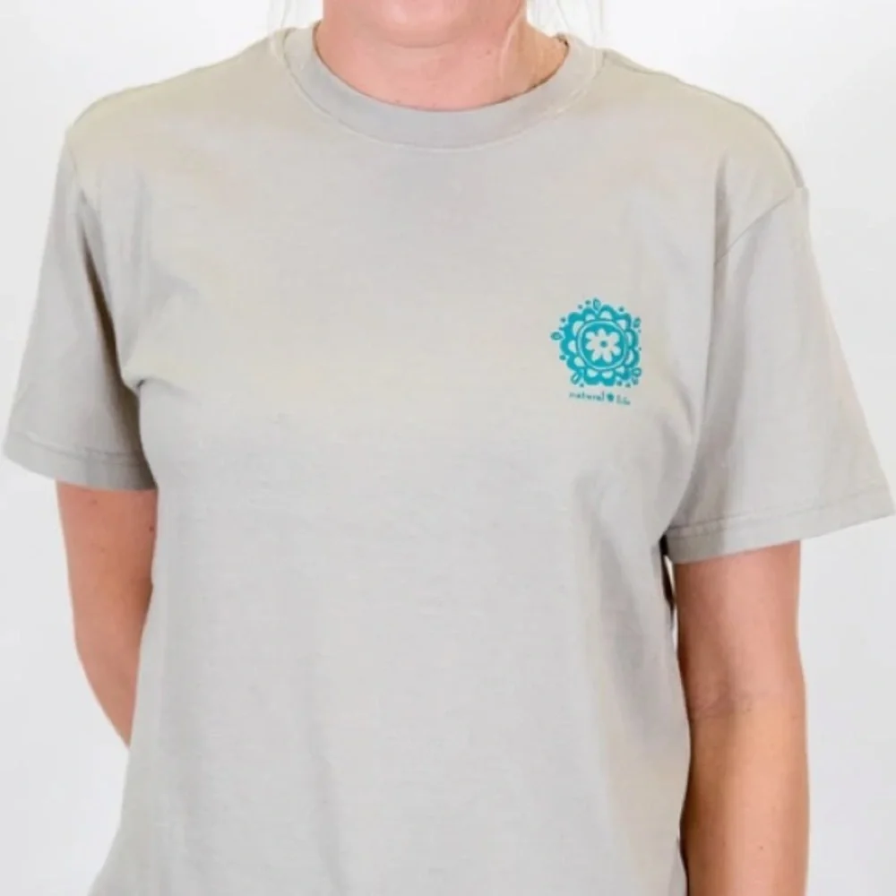 Natural Life Gray Word On The Street Comfy Tee - NWT - Picture 2 of 4